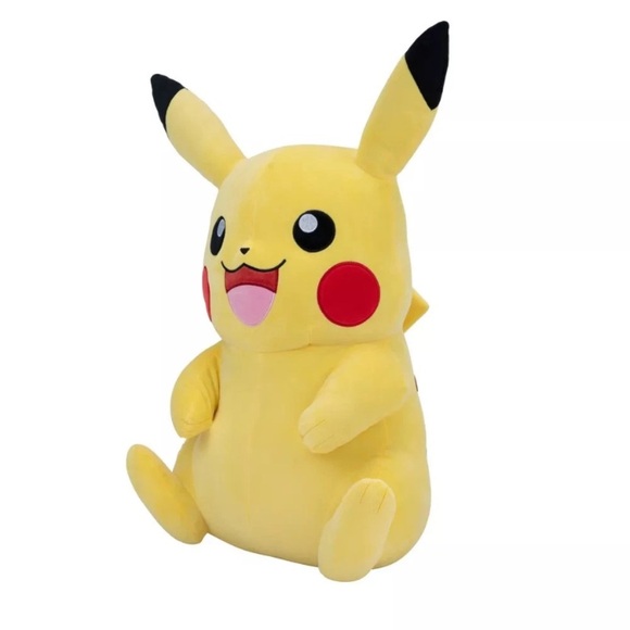 Pikachu Pokémon Plush Toy - Yellow - Picture 5 of 7